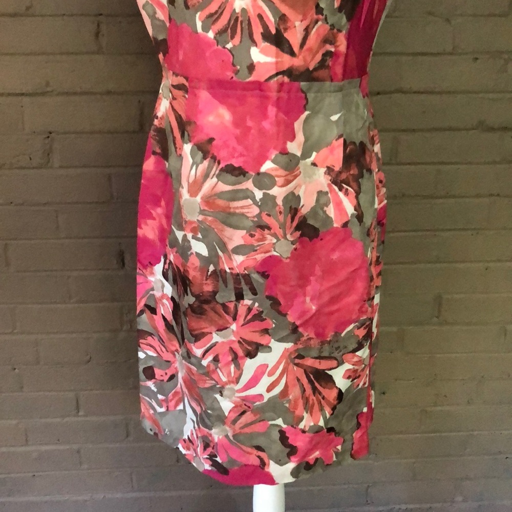 Banana Republic Pink and Brown Floral Dress - Picture 3 of 8